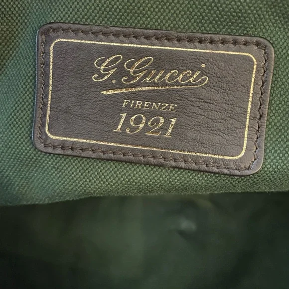 Gucci Diamante Leather Brown Weekender Travel Bag Duffle - Picture 6 of 17